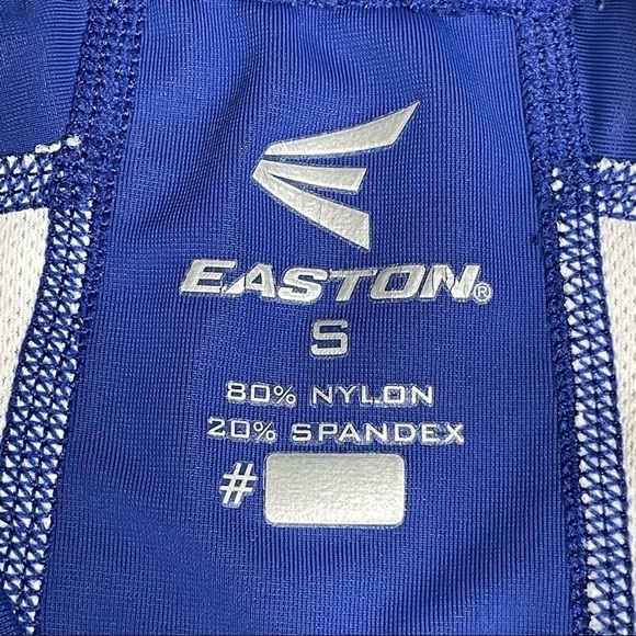 Easton Baseball Youth Base Layer Fitted Long Sleeve Top Royal Blue & White Small - Picture 7 of 8